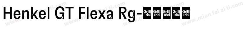 Henkel GT Flexa Rg字体转换